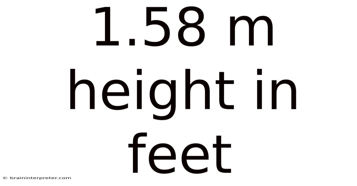 1.58 M Height In Feet