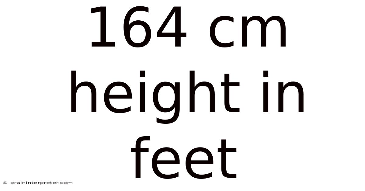 164 Cm Height In Feet