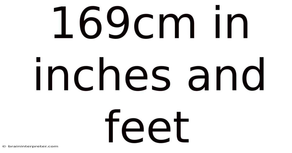 169cm In Inches And Feet