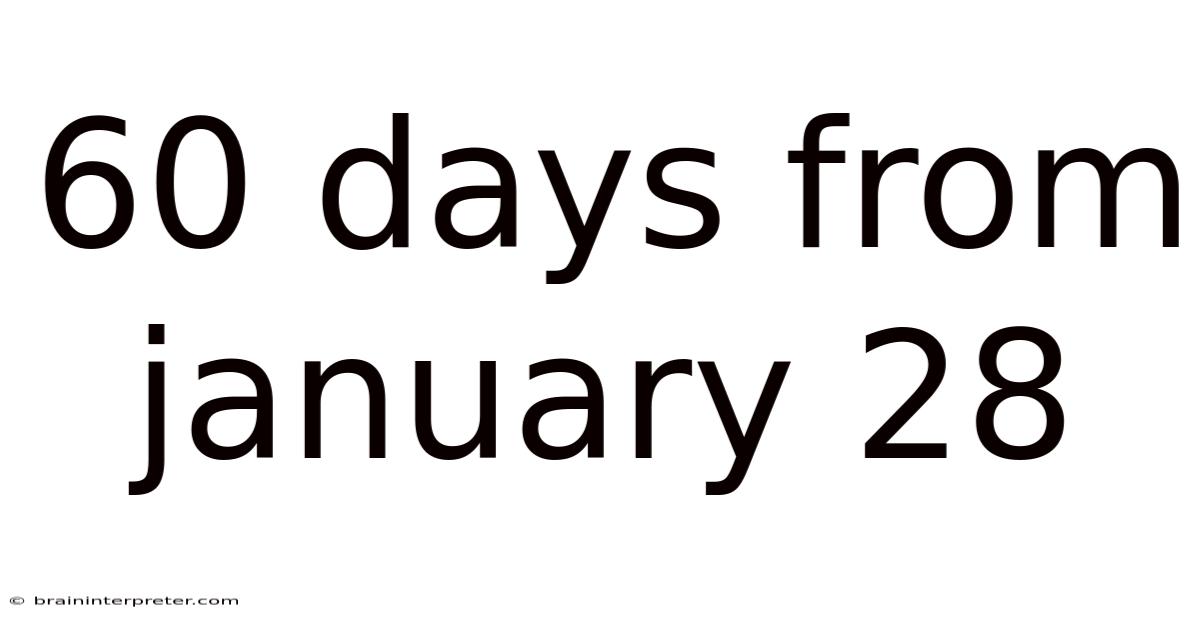 60 Days From January 28