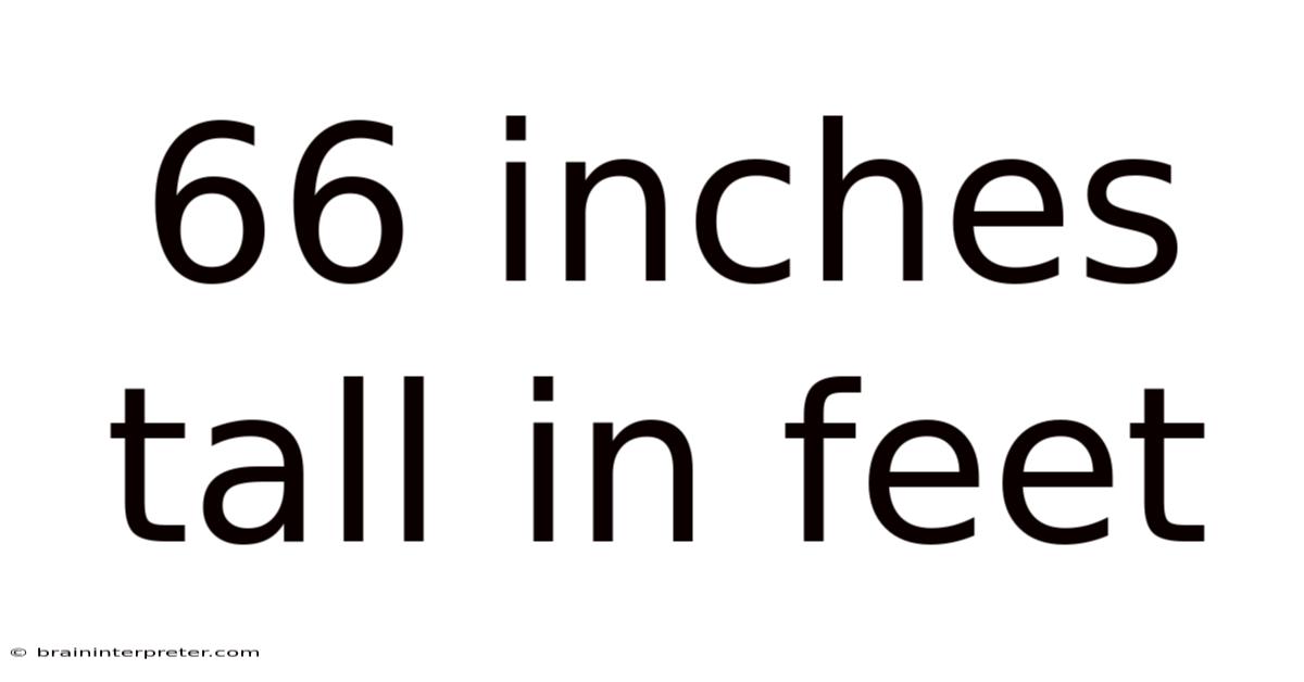66 Inches Tall In Feet