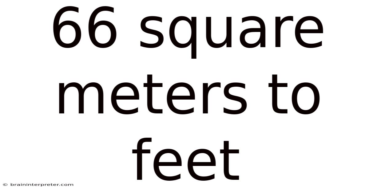 66 Square Meters To Feet