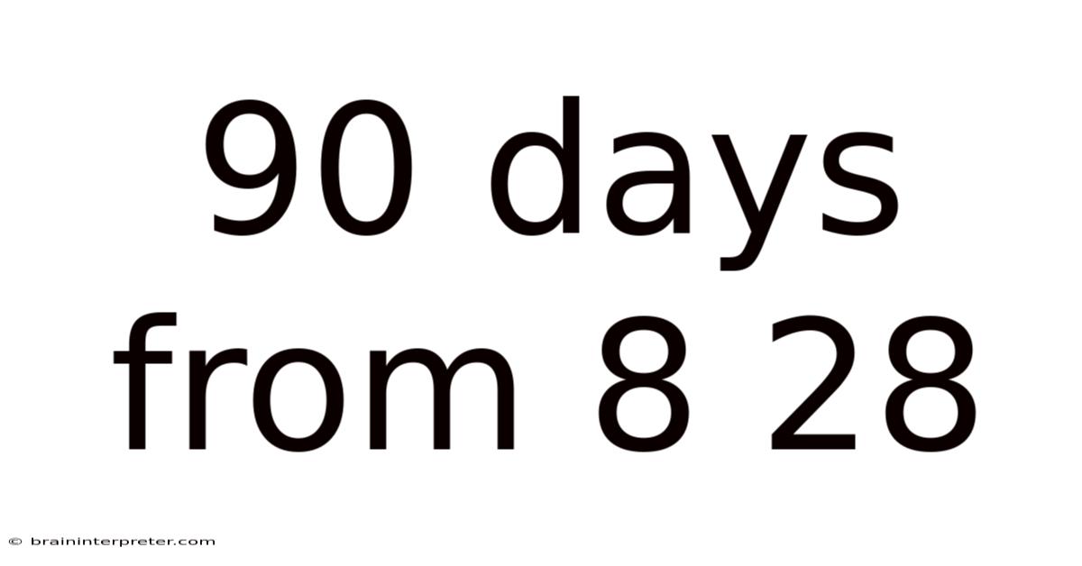 90 Days From 8 28
