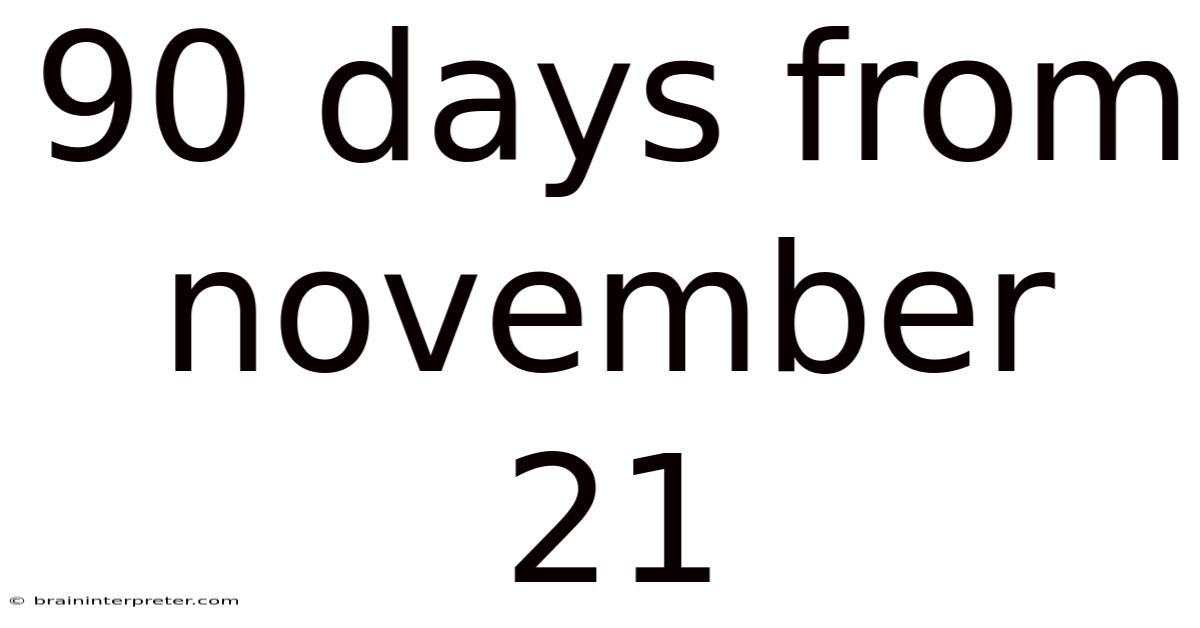 90 Days From November 21