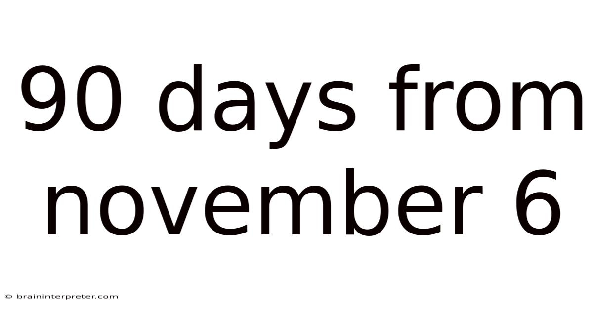 90 Days From November 6