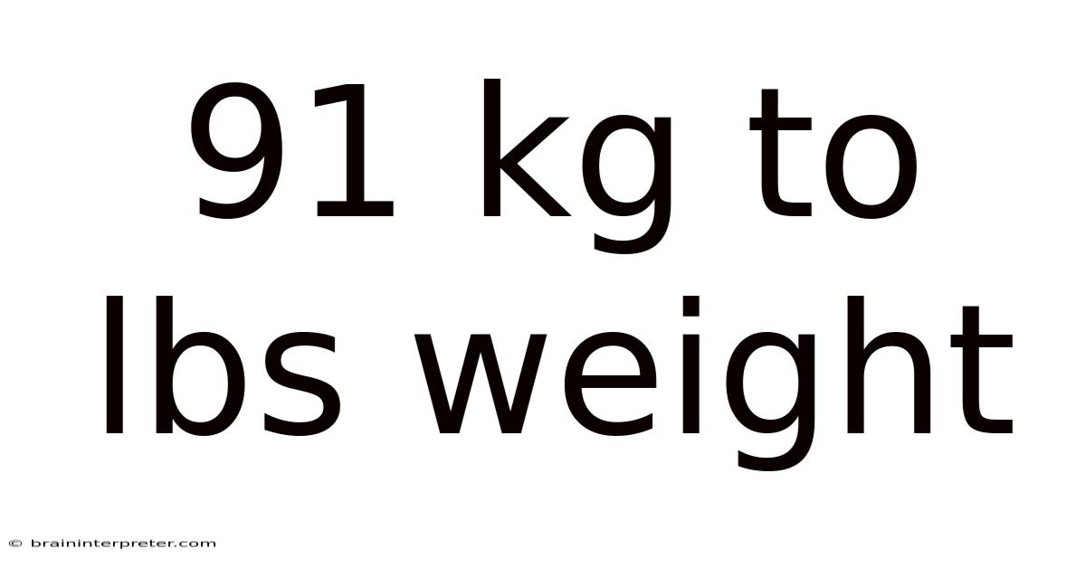 91 Kg To Lbs Weight