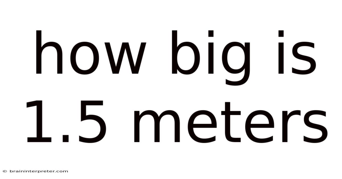 How Big Is 1.5 Meters