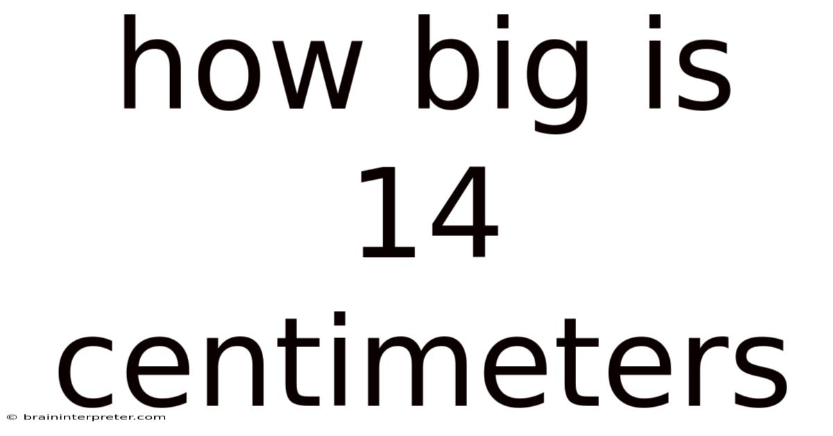 How Big Is 14 Centimeters