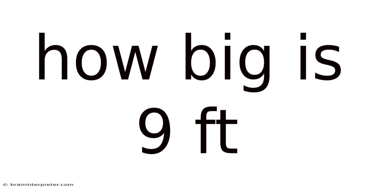 How Big Is 9 Ft