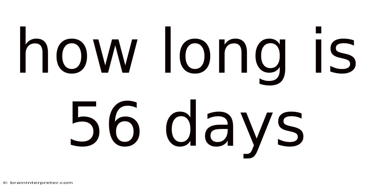 How Long Is 56 Days