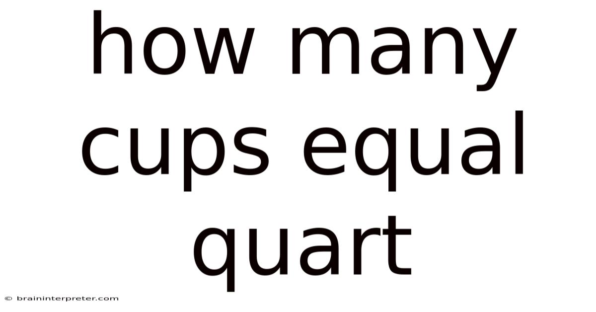 How Many Cups Equal Quart