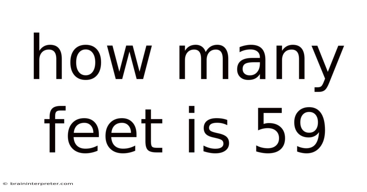 How Many Feet Is 59