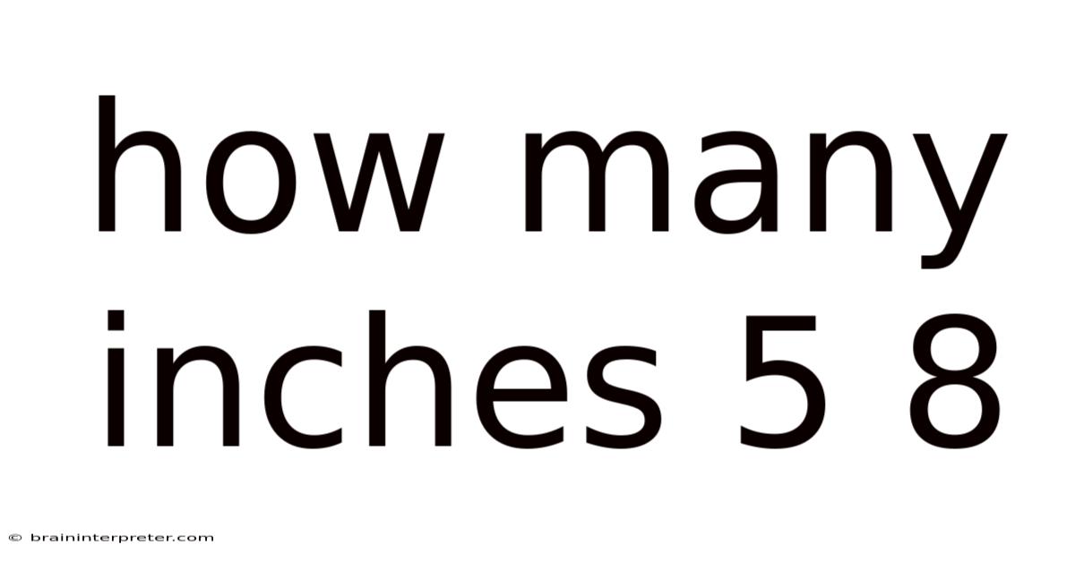 How Many Inches 5 8