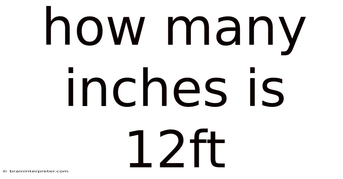 How Many Inches Is 12ft