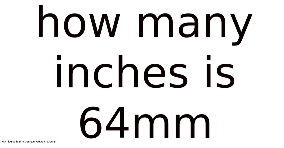 How Many Inches Is 64mm
