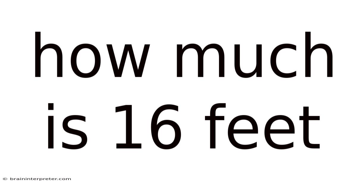 How Much Is 16 Feet