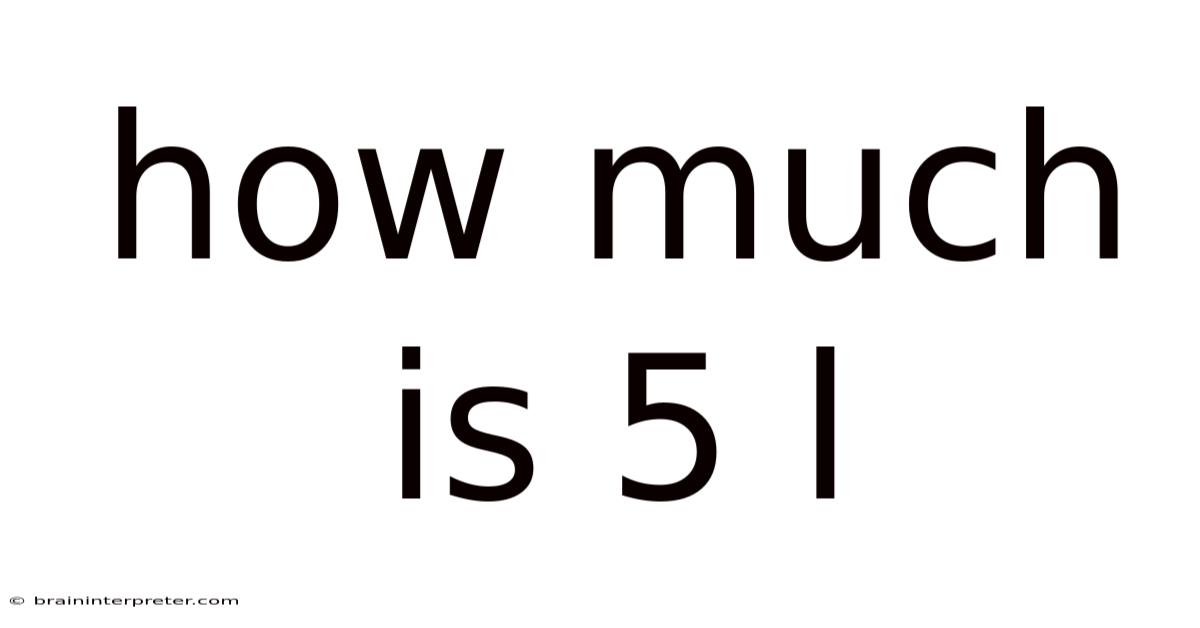 How Much Is 5 L
