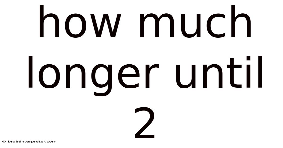 How Much Longer Until 2