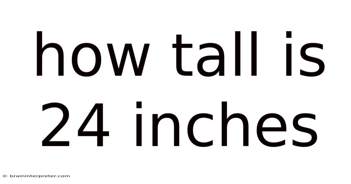 How Tall Is 24 Inches